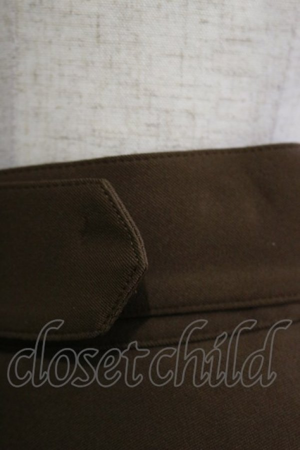 画像4: an another angelus / ベルト付きバックラッフルフレアースカート Free BROWN H-26-02-16-041-CA-SK-NS-ZH (4)