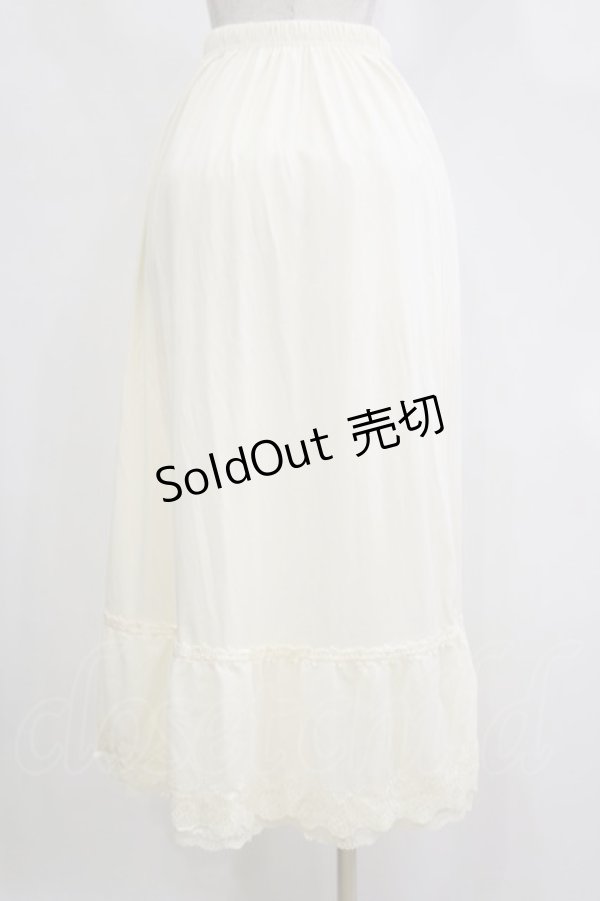 画像2: axes femme / 薔薇レースロングペチスカート M アイボリー H-26-02-16-042-AX-SK-NS-ZH (2)