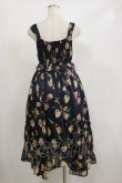 画像2: axes femme / チューリップ柄イレヘムワンピース M ネイビー H-26-02-16-045-AX-OP-NS-ZH (2)