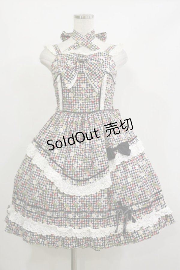 画像1: BABY,THE STARS SHINE BRIGHT / Sweet Cherry ＆ Berryジャンパースカート Free ブラック H-26-02-16-047-BA-OP-NS-ZH (1)