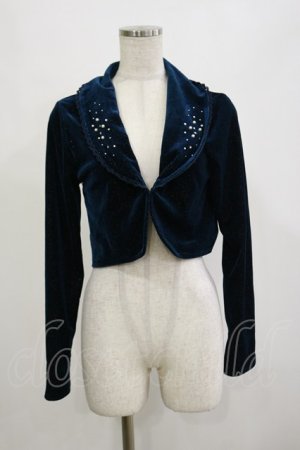 画像: axes femme / バックフリルボレロ M ブルーグリーン H-26-02-16-005-AX-TO-NS-ZH