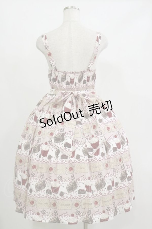 画像2: axes femme kawaii / お菓子柄ジャンパースカート M ピンク H-26-02-16-048-AX-OP-NS-ZH (2)