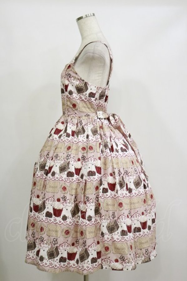 画像3: axes femme kawaii / お菓子柄ジャンパースカート M ピンク H-26-02-16-048-AX-OP-NS-ZH (3)