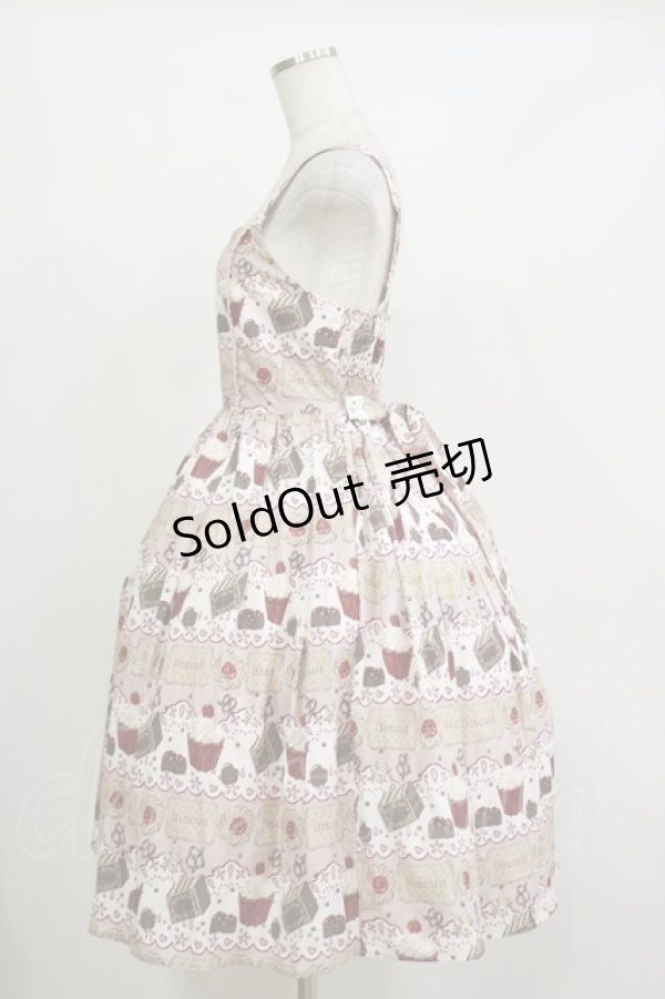 画像3: axes femme kawaii / お菓子柄ジャンパースカート M ピンク H-26-02-16-048-AX-OP-NS-ZH (3)