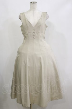 画像: an another angelus / ハイウエストVネックジャンパースカート Free IVORY H-26-02-16-049-CA-OP-NS-ZH