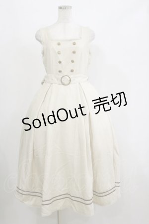 画像: Kurumi Collaboration / マリンアカデミアジャンパースカート L アイボリー H-26-02-16-050-LO-OP-NS-ZH