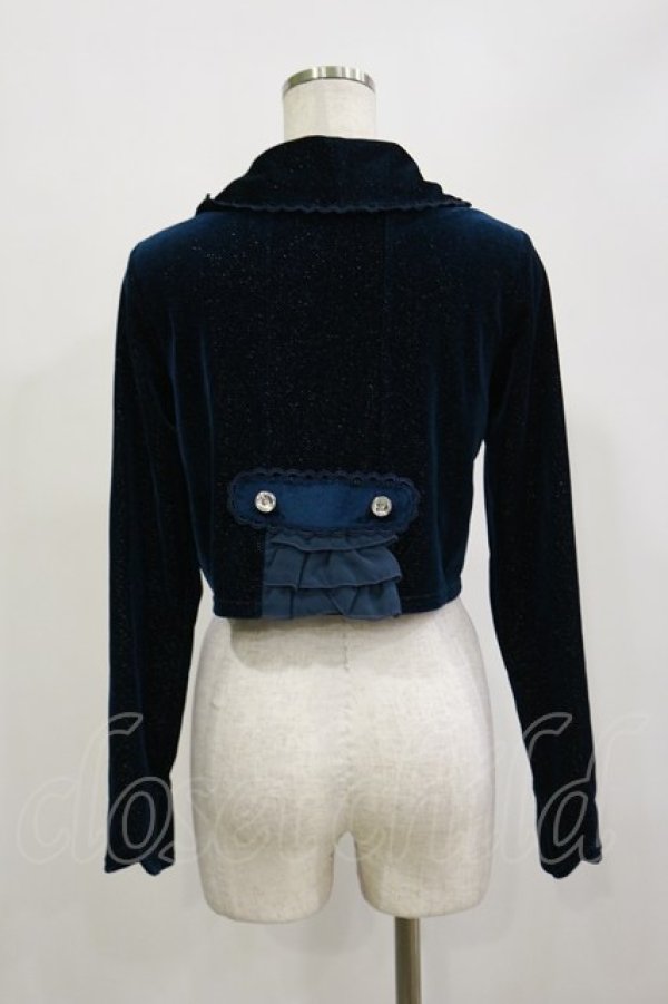 画像2: axes femme / バックフリルボレロ M ブルーグリーン H-26-02-16-005-AX-TO-NS-ZH (2)