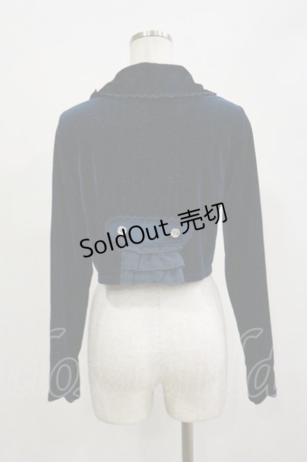 画像2: axes femme / バックフリルボレロ M ブルーグリーン H-26-02-16-005-AX-TO-NS-ZH (2)