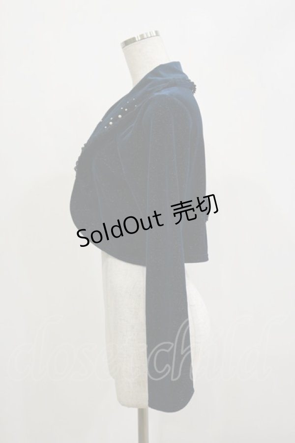 画像3: axes femme / バックフリルボレロ M ブルーグリーン H-26-02-16-005-AX-TO-NS-ZH (3)