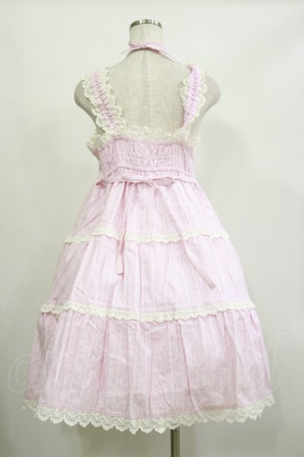 画像2: BABY,THE STARS SHINE BRIGHT / からみ3段ティアードジャンパースカート Free ピンク H-26-02-16-054-BA-OP-NS-ZH (2)