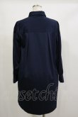 画像2: Maison de FLEUR Petite Robe / シャツワンピース M ネイビー H-26-02-16-055-EL-OP-NS-ZH (2)