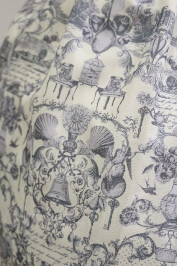 画像3: axes femme / アンティーク調ワンピース M オフ/ブルー H-26-02-16-057-AX-OP-NS-ZH (3)