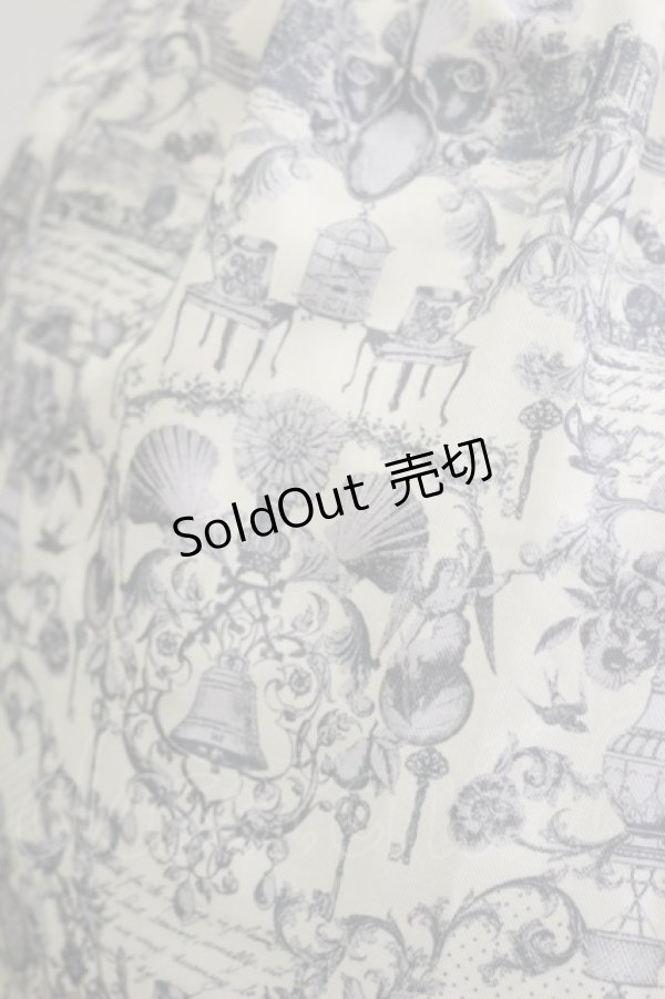 画像3: axes femme / アンティーク調ワンピース M オフ/ブルー H-26-02-16-057-AX-OP-NS-ZH (3)