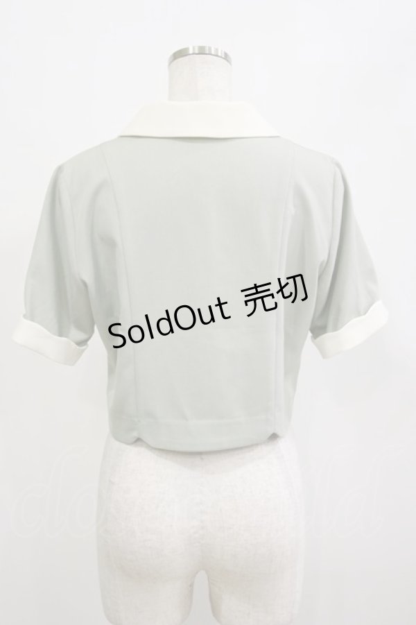 画像2: Fi.n.t / シェル釦スカラップブラウス Free MINT H-26-02-16-006-CA-BL-NS-ZH (2)