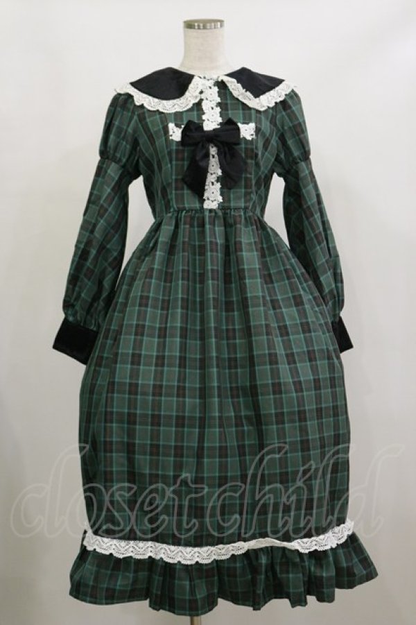 画像1: Eri Aino's collaboration / シャーロットの水曜日 ワンピース L グリーン H-26-02-16-064-LO-TO-NS-ZH (1)