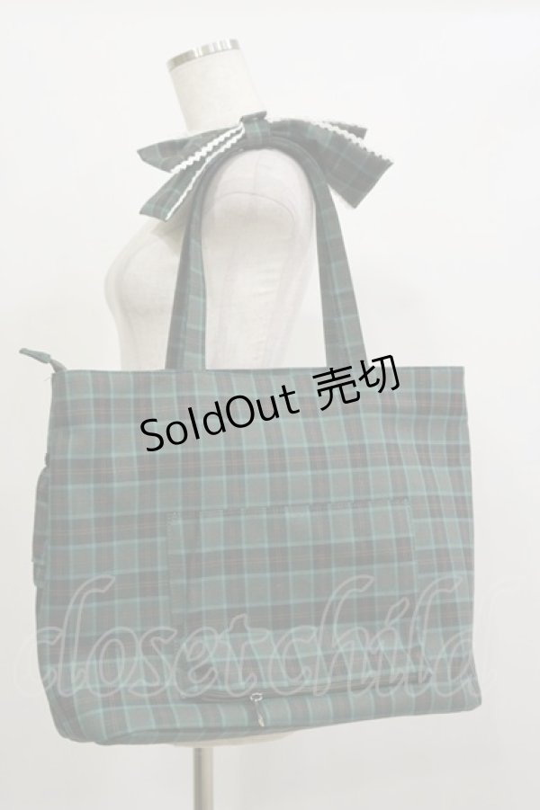 画像2: Eri Aino's collaboration / シャーロットの水曜日トートバッグ  グリーン H-26-02-16-066-LO-BG-NS-ZH (2)