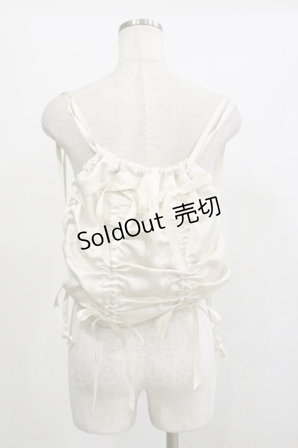 画像1: Fi.n.t / リボンギャザーリュック  アイボリー H-26-02-16-067-CA-BG-NS-ZH (1)