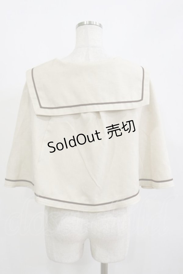 画像2: Kurumi Collaboration / マリンアカデミアケープ L アイボリー H-26-02-16-001-LO-JA-NS-ZH (2)