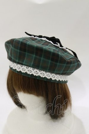 画像: Eri Aino's collaboration / シャーロットの水曜日ベレー帽  グリーン H-26-02-16-075-LO-AC-NS-ZH