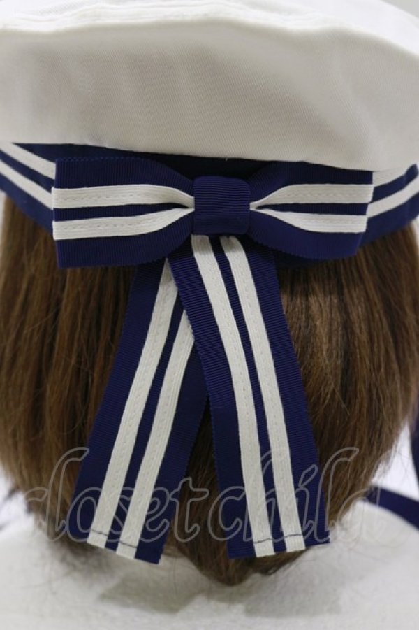 画像3: metamorphose / セーラーベレー（配色）  オフ/ネイビー H-26-02-16-076-ME-AC-NS-ZH (3)