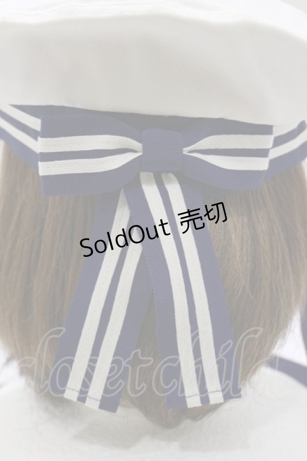 画像3: metamorphose / セーラーベレー（配色）  オフ/ネイビー H-26-02-16-076-ME-AC-NS-ZH (3)