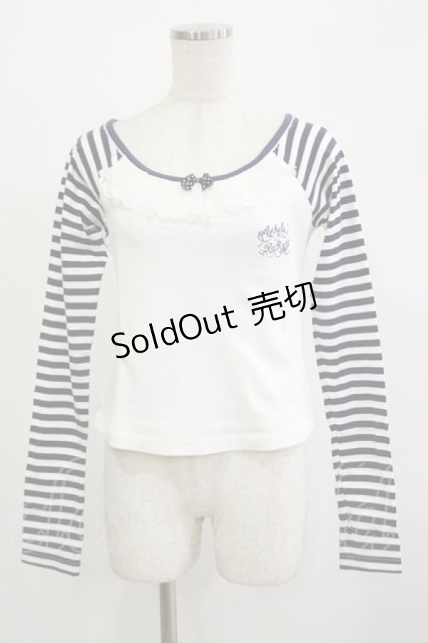 画像1: ALICE and the PIRATES / マリンロゴボーダーカットソー Free オフ/ネイビー H-26-02-16-008-PA-TO-NS-ZH (1)