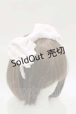 画像: BABY,THE STARS SHINE BRIGHT / リボンロゼリーヌカチューシャ  ピンク H-26-02-16-077-BA-AC-NS-ZH