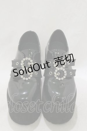 画像: Bubbles / ダブルバックル厚底シューズ 36/22.5cm~23.0cm ブラック H-26-02-16-084-CA-SH-NS-ZH