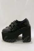 画像2: Bubbles / ダブルバックル厚底シューズ 36/22.5cm~23.0cm ブラック H-26-02-16-084-CA-SH-NS-ZH (2)