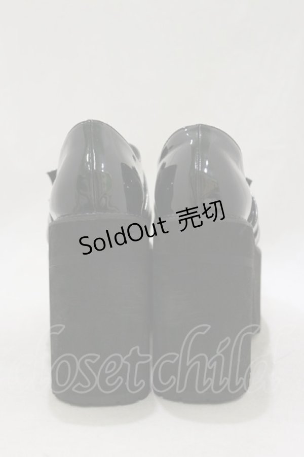 画像3: Bubbles / ダブルバックル厚底シューズ 36/22.5cm~23.0cm ブラック H-26-02-16-084-CA-SH-NS-ZH (3)