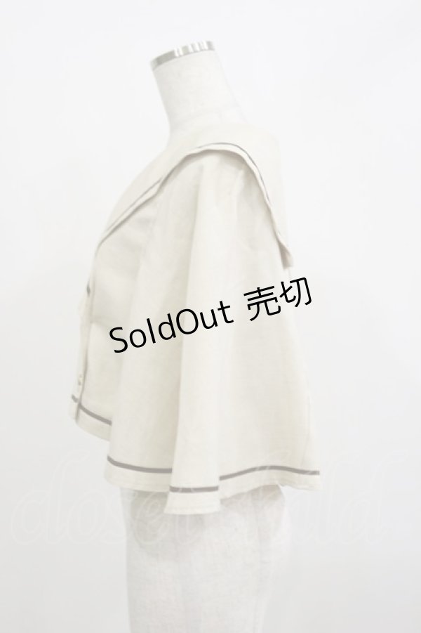 画像3: Kurumi Collaboration / マリンアカデミアケープ L アイボリー H-26-02-16-001-LO-JA-NS-ZH (3)