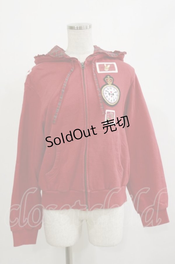 画像1: PINK HOUSE / ワッペンパーカー Free レッド H-26-02-16-011-LO-TO-NS-ZH (1)