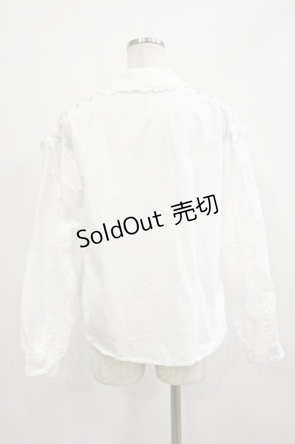 画像2: Secret Honey / チェックネクタイ付きブラウス Free オフ/レッド H-26-02-16-012-CA-BL-NS-ZH (2)