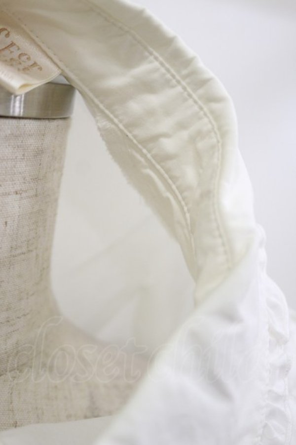 画像4: Secret Honey / チェックネクタイ付きブラウス Free オフ/レッド H-26-02-16-012-CA-BL-NS-ZH (4)