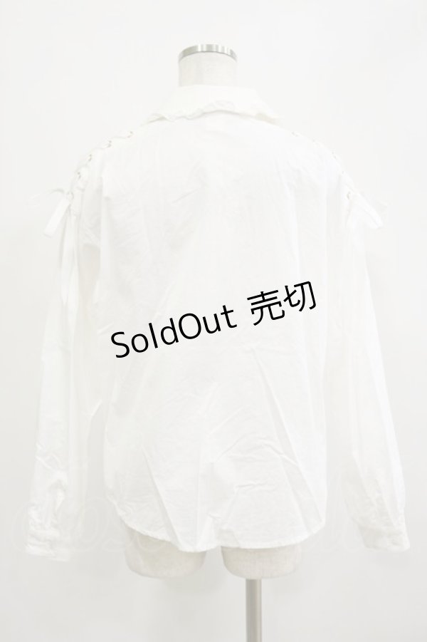 画像2: Secret Honey / チェックネクタイ付きブラウス Free オフ/ピンク H-26-02-16-013-CA-BL-NS-ZH (2)