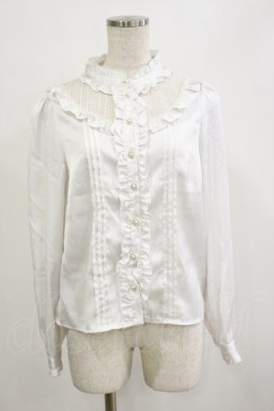 画像: Amavel / レース切替ブラウス Free オフ H-26-02-16-015-CA-BL-NS-ZH