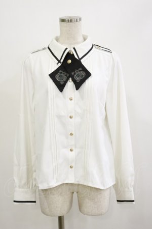 画像: Amavel / Wanderlands Emblemシャツブラウス Free オフ H-26-02-16-016-CA-BL-NS-ZH