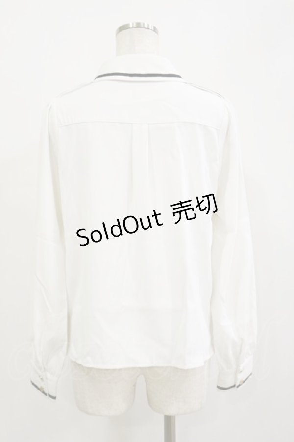 画像2: Amavel / Wanderlands Emblemシャツブラウス Free オフ H-26-02-16-016-CA-BL-NS-ZH (2)