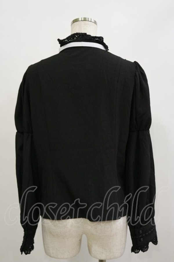 画像2: Eri Aino's Collection / シャーロットの水曜日ブラウス L ブラック H-26-02-16-019-LO-BL-NS-ZH (2)