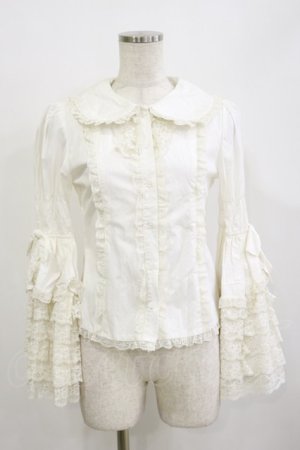 画像: Dream Lolita（海外ロリータブランド） / 丸襟姫袖ブラウス S オフ H-26-02-16-020-LO-BL-NS-ZH