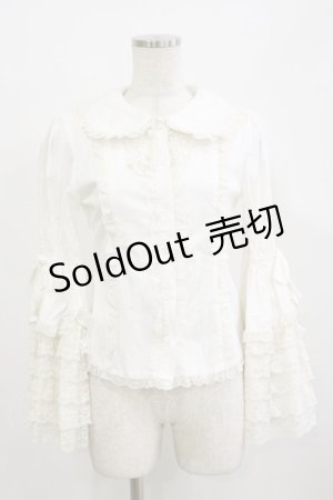 画像: Dream Lolita（海外ロリータブランド） / 丸襟姫袖ブラウス S オフ H-26-02-16-020-LO-BL-NS-ZH