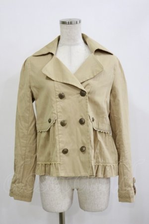 画像: axes femme / ダブルボタンジャケット M ベージュ H-26-02-16-023-AX-JA-NS-ZH