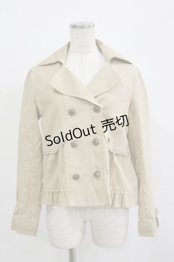 画像1: axes femme / ダブルボタンジャケット M ベージュ H-26-02-16-023-AX-JA-NS-ZH (1)