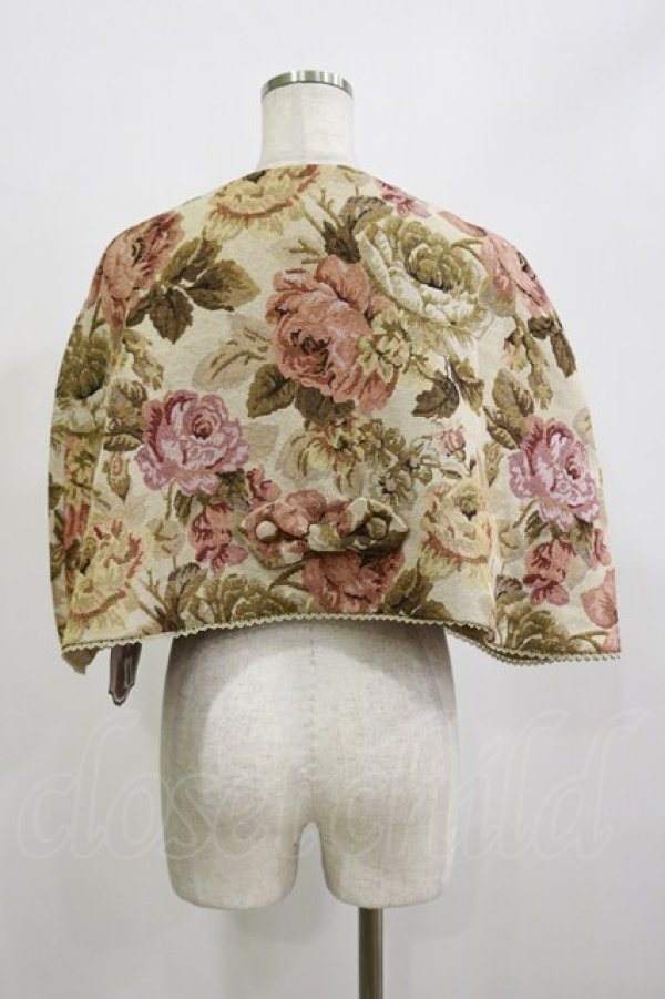 画像2: Kurumi Collaboration / TT*KRゴブランケープ L アイボリー H-26-02-16-003-LO-TO-NS-ZH (2)