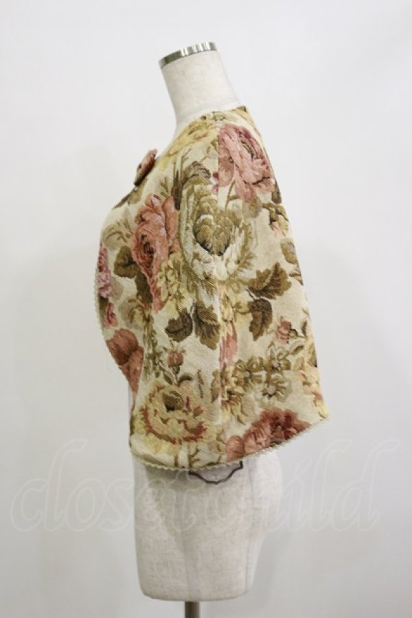 画像3: Kurumi Collaboration / TT*KRゴブランケープ L アイボリー H-26-02-16-003-LO-TO-NS-ZH (3)