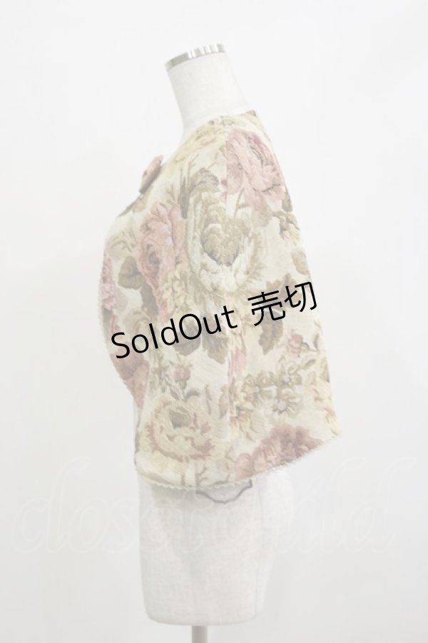 画像3: Kurumi Collaboration / TT*KRゴブランケープ L アイボリー H-26-02-16-003-LO-TO-NS-ZH (3)