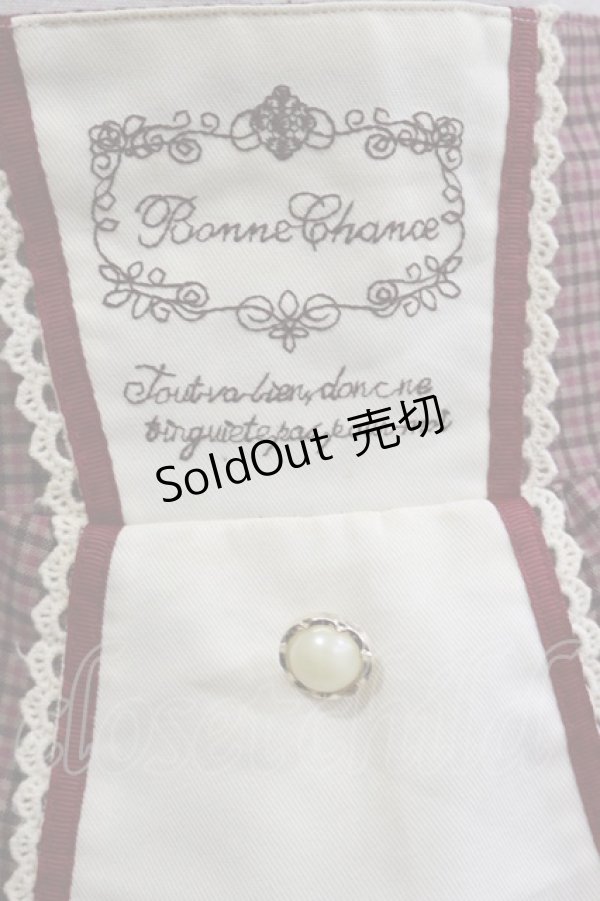 画像3: axes femme / ウエスト刺繍入チェック柄スカート M ピンク H-26-02-16-032-AX-SK-NS-ZH (3)