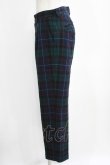 画像2: Jane Marple / ウールタータンパンツ  グリーン×ネイビーチェック H-26-02-17-023-JM-PA-KB-ZH (2)