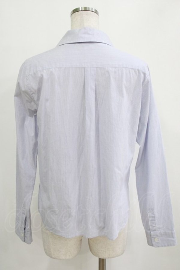 画像3: Jane Marple Dans Le Salon / ストライプブラウス  サックス H-26-02-17-027-JM-BL-KB-ZH (3)