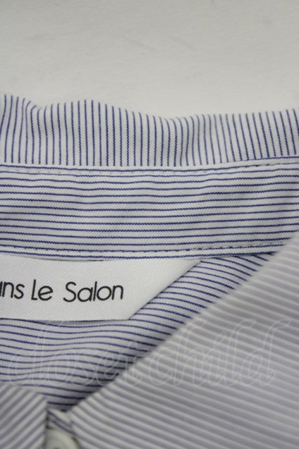 画像4: Jane Marple Dans Le Salon / ストライプブラウス  サックス H-26-02-17-027-JM-BL-KB-ZH (4)